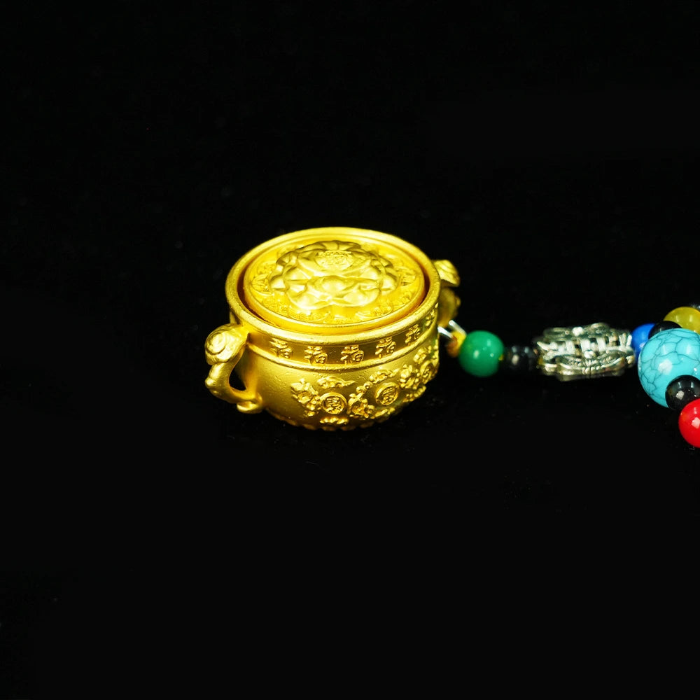 Gilded Fortune Wheel - Himalayan Blessings