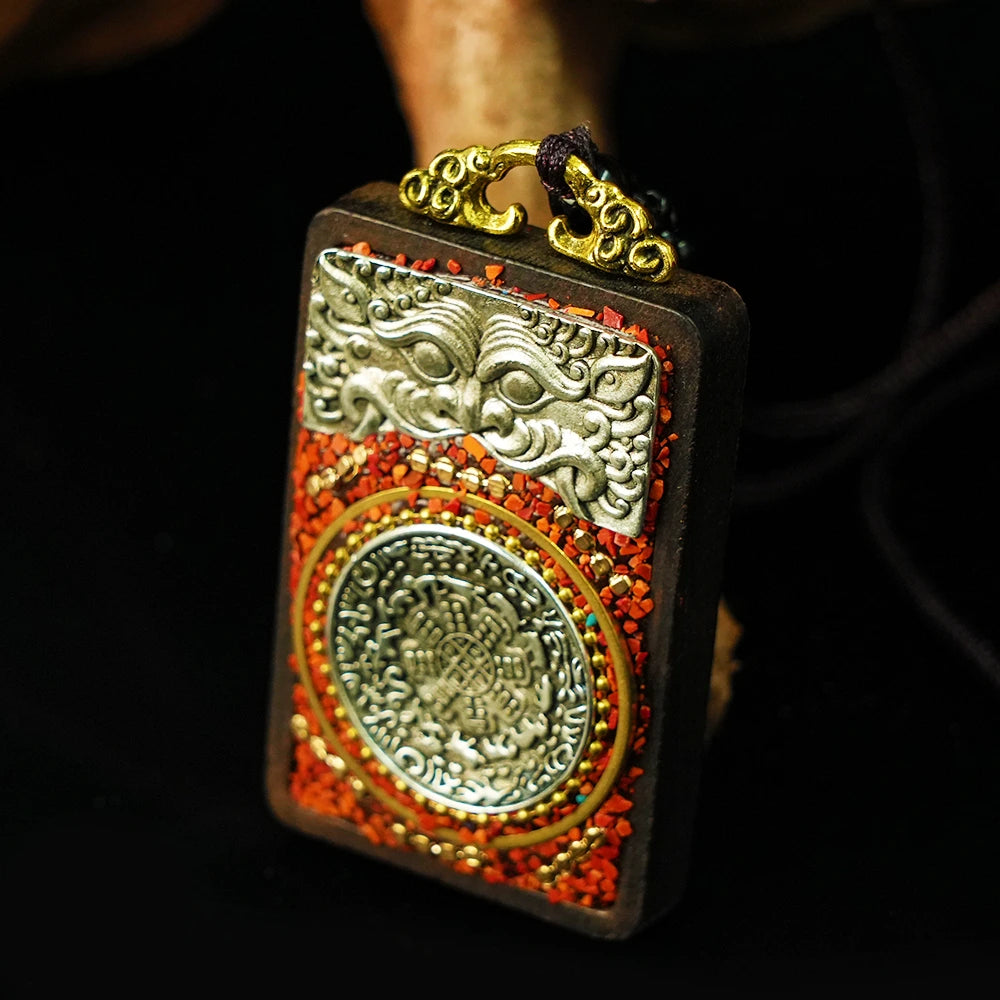 Black Sandalwood Tibetan - Style Handcrafted Blessing Necklace