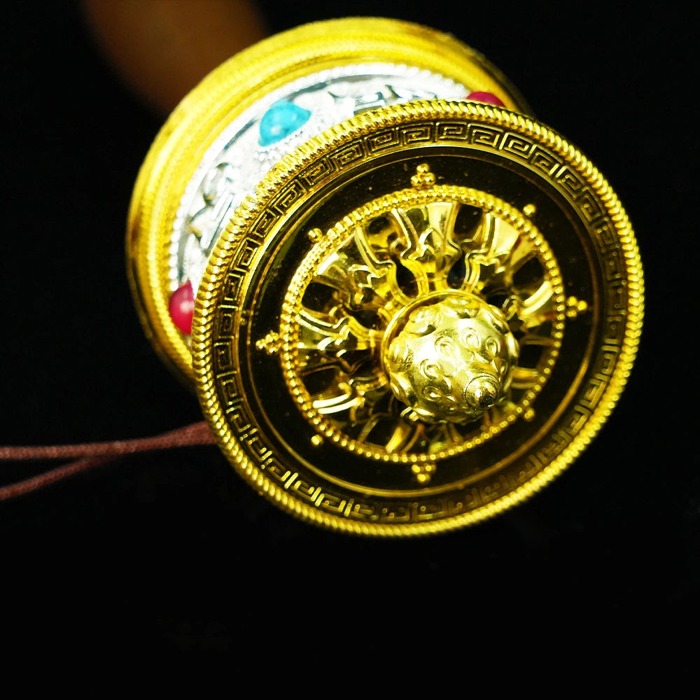 Auspicious Light Prayer Wheel -- Himalayan Blessings