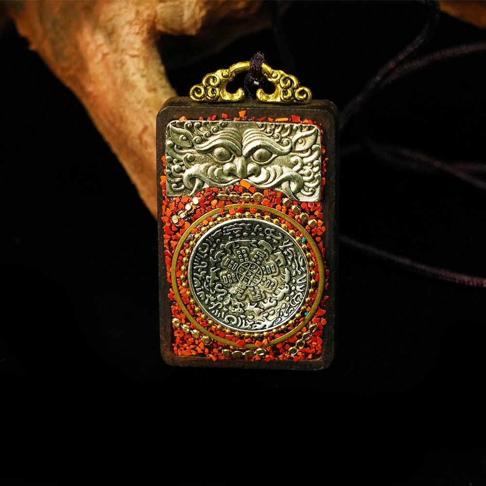 Black Sandalwood Tibetan - Style Handcrafted Blessing Necklace