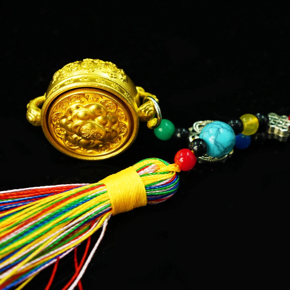 Gilded Fortune Wheel - Himalayan Blessings