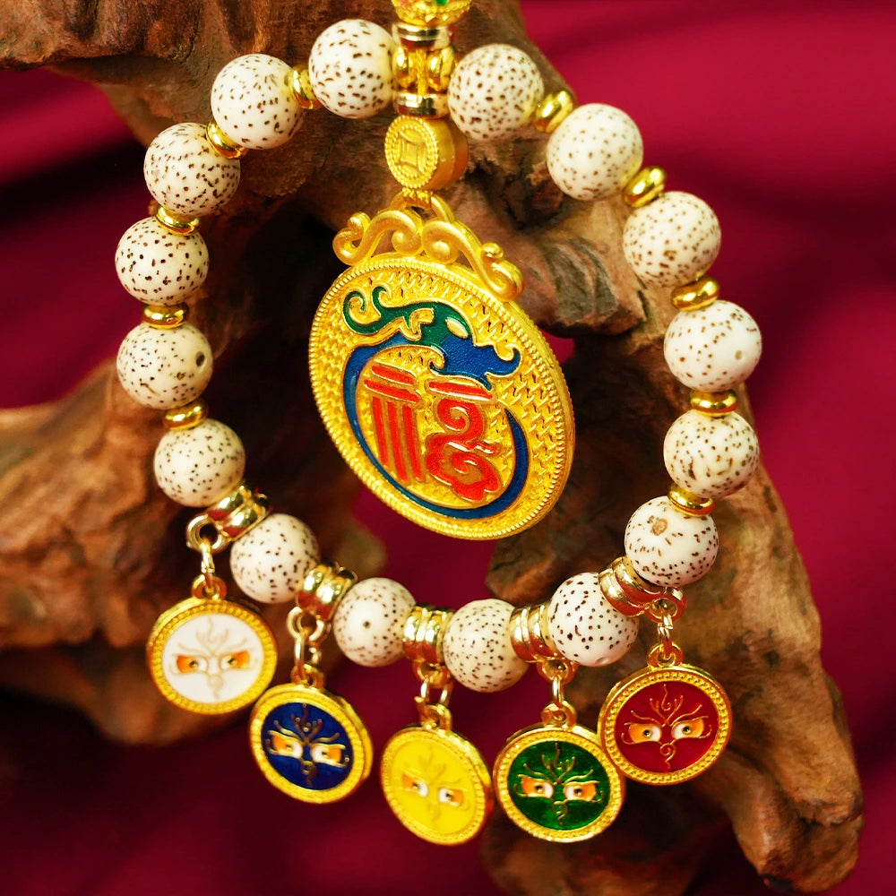 ortune Charm Pendant -- Himalayan Blessings