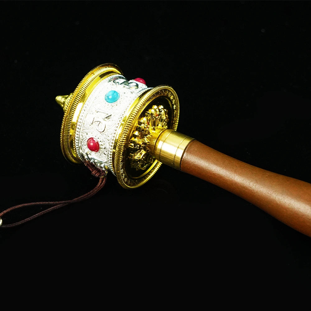 Auspicious Light Prayer Wheel -- Himalayan Blessings
