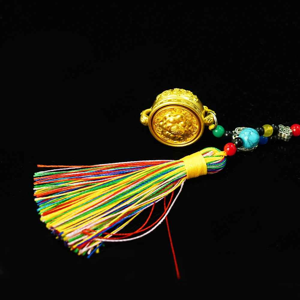 Gilded Fortune Wheel - Himalayan Blessings